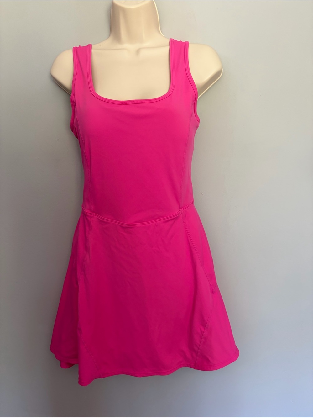 HALARA Bright Pink Sleeveless Athletic Mini Dress